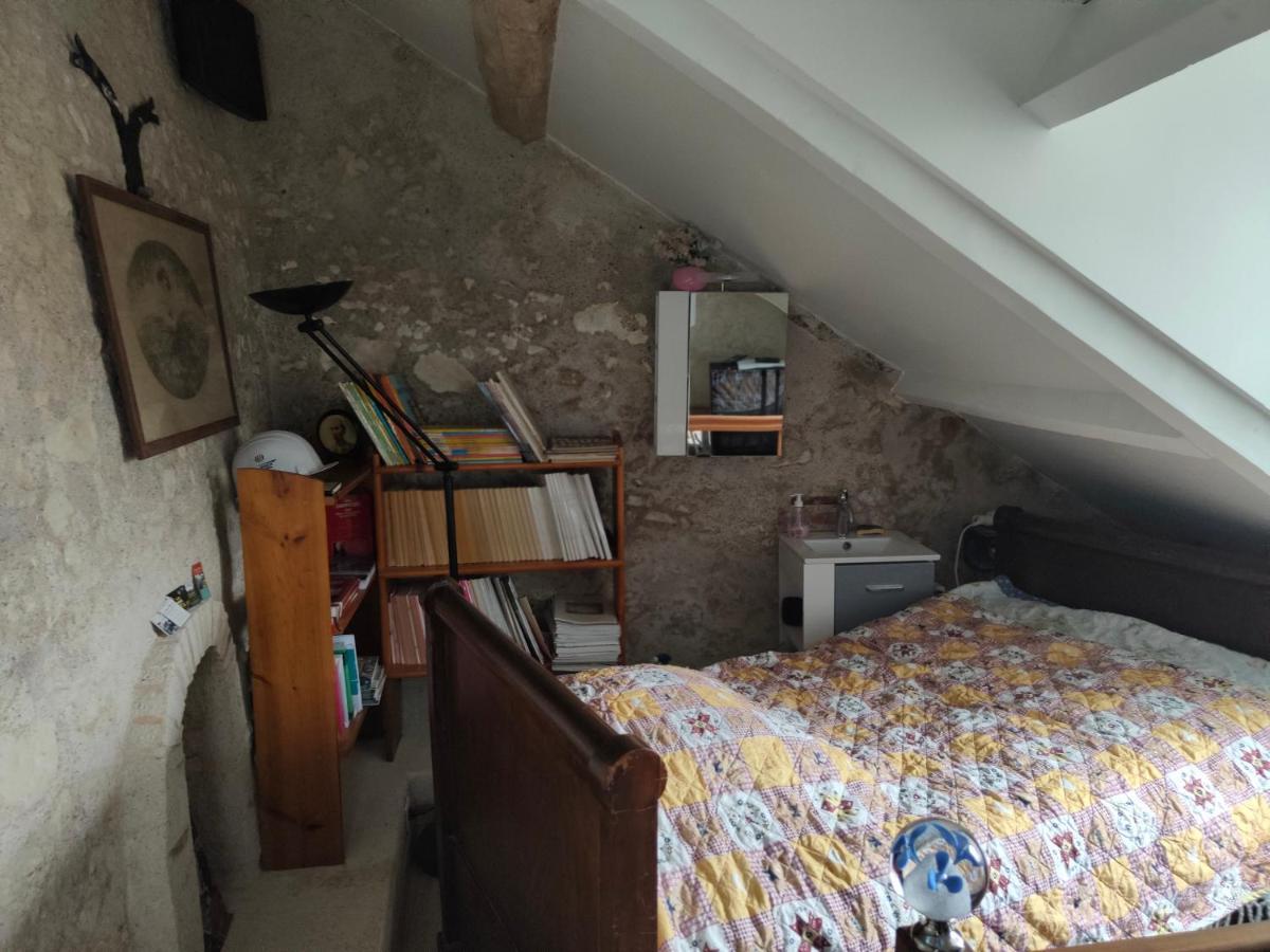 La Maison Bleue De Husseau Ancienne Ferme Semi-Troglodytique 18E Siecle Villa Montlouis-sur-Loire Buitenkant foto
