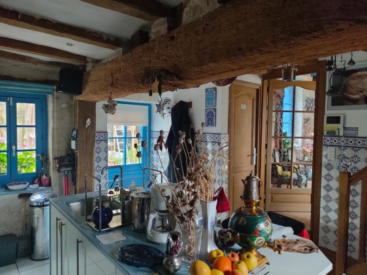 La Maison Bleue De Husseau Ancienne Ferme Semi-Troglodytique 18E Siecle Villa Montlouis-sur-Loire Buitenkant foto