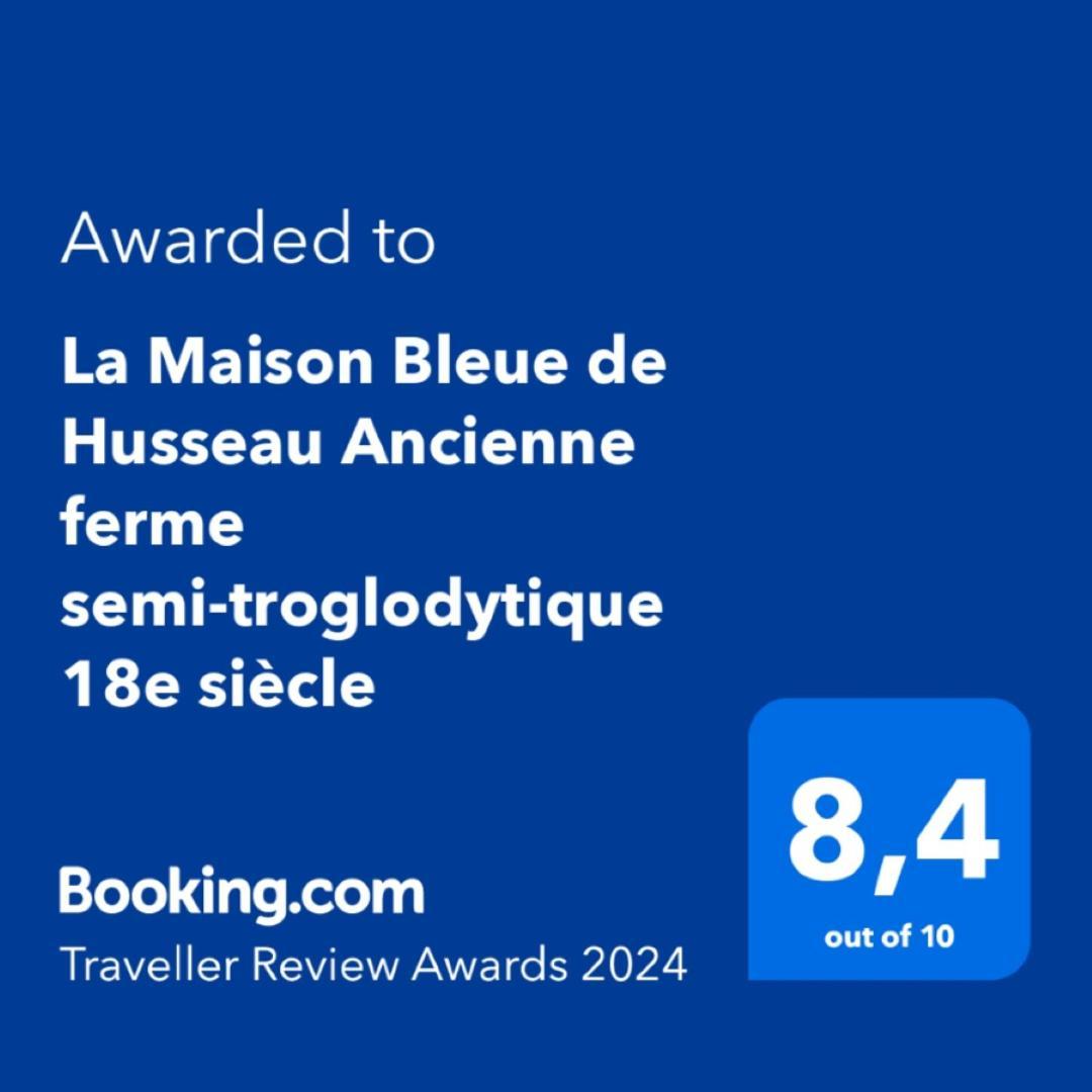 La Maison Bleue De Husseau Ancienne Ferme Semi-Troglodytique 18E Siecle Villa Montlouis-sur-Loire Buitenkant foto